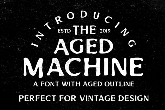 Aged Machine: A Vintage Display Font for Modern Web Design