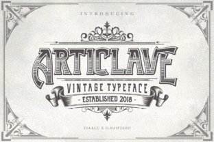 Articlave: A Vintage Display Font for Small Brands