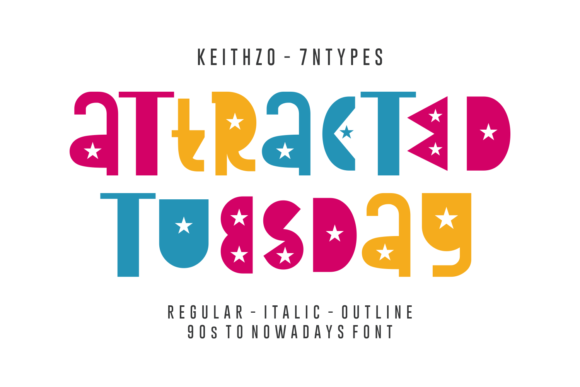 Attracted Tuesday: A Playful Display Font for Web Design