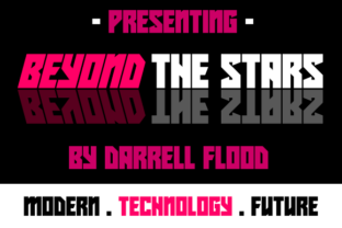 Beyond the Stars: A Futuristic Display Font for Crafters