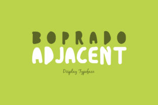 Boprado Adjacent: A Stunning Display Font for Crafters