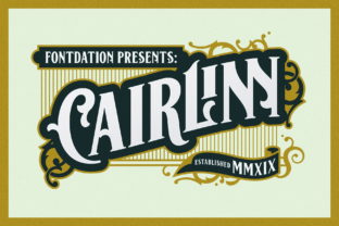 Cairlinn: A Vintage Display Font for Trusted Brands