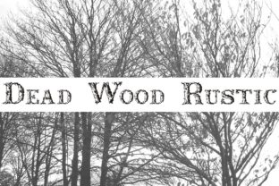 Dead Wood Rustic: A Natural Display Font for Editorial Design