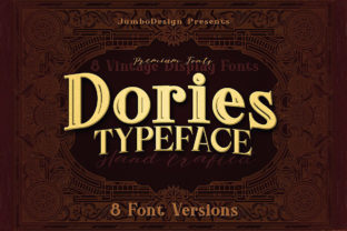 Dories Family: The Vintage Grunge Display Font for Bold Campaigns