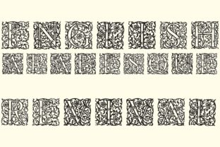 English Arabesque Revival 1900: A Bold Display Font
