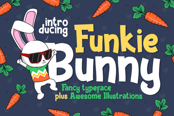 Funkie Bunny: A Playful Display Font for Branding