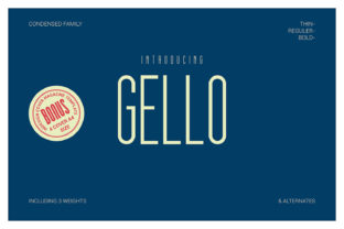 Gello: A Sleek Display Font for Bold Campaigns