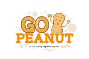 Go Peanut: A Playful Display Typeface for Bold Web Design