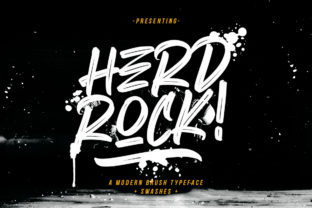 Herdrock: A Modern Brush Font for Bold Branding