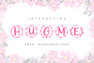 Hugme: A Charming Monogram Font for Crafters