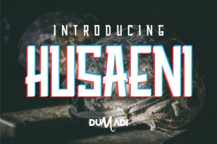 Husaeni: A Modern Display Font for Editorial Design