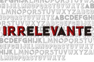 Irrelevante: A Bold Display Font for Crafters