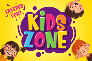 Kids Zone: A Playful Display Font for Editorial Design