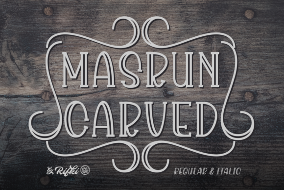 Masrun Carved: A Unique Display Typeface for Branding