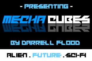 Mechacubes: A Futuristic Display Font for Bold Branding