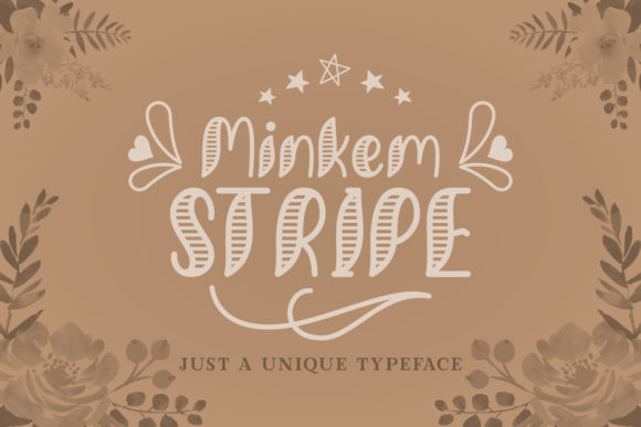 Minkem Stripe: A Summer Display Font for Web Design