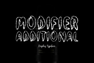Modifier Additional: A Unique Brush Font for Crafters