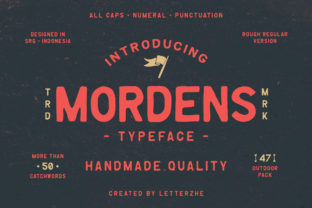 Mordens: A Vintage Display Font for Polished Branding