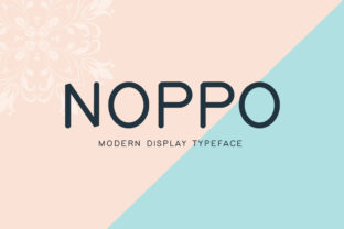 Noppo: A Modern Display Font for Polished Branding