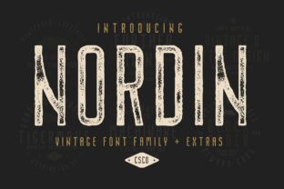 Nordin Family: A Bold Display Font for Marketers