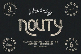 Nouty: A Vintage Sans Serif Font for Crafters