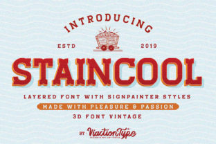 Staincool Family: A Retro Display Font for Modern Stories